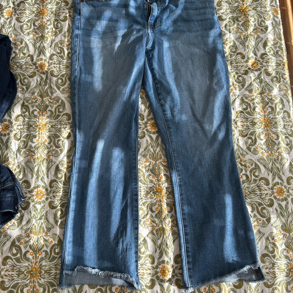 Cabi size 8 High low hem boyfriend fit
